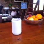 jar almond milk